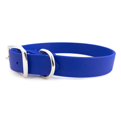 Rita Bean Waterproof Standard Buckle Dog Collar - Blue