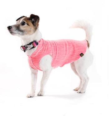 Sun Shield Dog Sun Protection T-shirt - Coral Pink Heather
