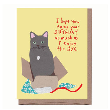 Birthday Card (Cat) - I Enjoy The Box