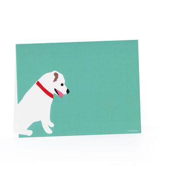 Happy Dog Blank Card Set (White Dog) - 6 Pack