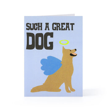 Angel Dog Blank Card