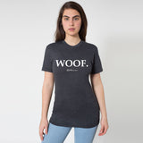 Woof T-Shirt (Unisex) - Heather Black