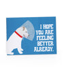 Dog with Cone (Feel Better) Blank Card