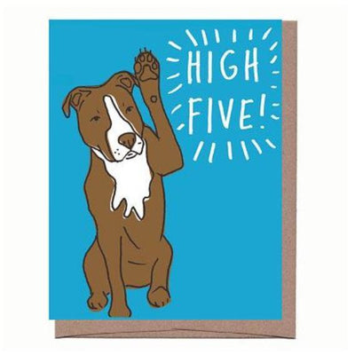 High Five Card (Dog)
