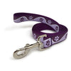 Rita Bean Dog Leash - Wavy Paws (Purple)
