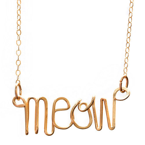 Meow Necklace - Gold