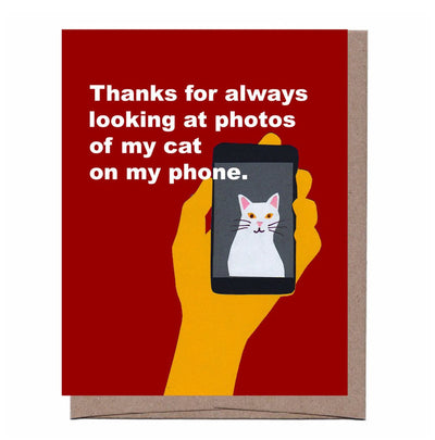 Thanks For Looking (At Photos Of My Cat) Blank Card