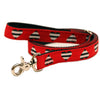 Rita Bean Dog Leash - Red & Black Hearts