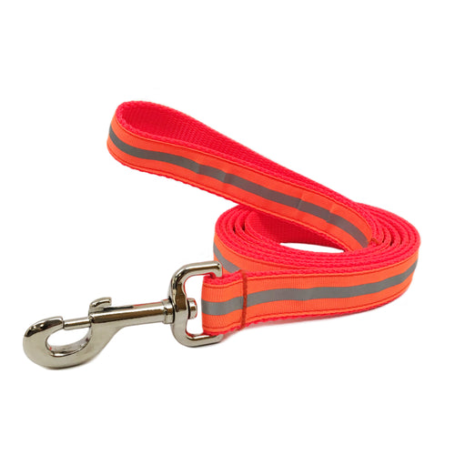 Rita Bean Dog Leash - Reflective Stripe (Neon Orange)